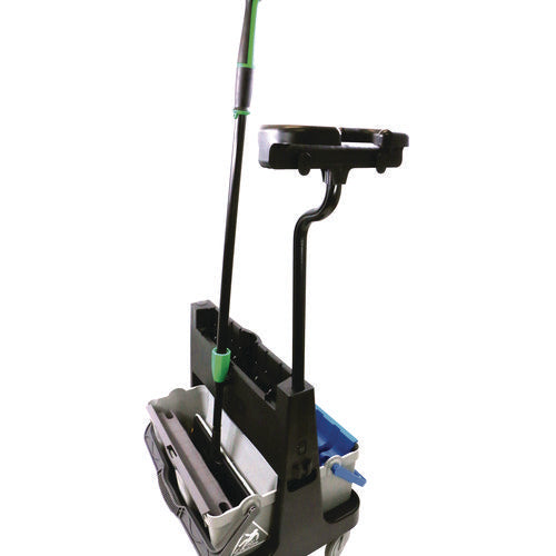 Image of Unger® OmniClean Dual Bucket Kit, 1.5 gal, Black/Blue/Gray