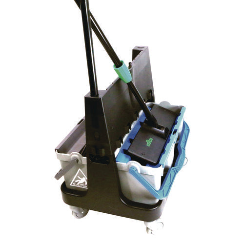 Image of Unger® OmniClean Dual Bucket Kit, 1.5 gal, Black/Blue/Gray