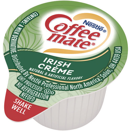 Image of Coffee mate® Liquid Coffee Creamer, Irish Cream, 0.38 oz Mini Cups, 50/Box
