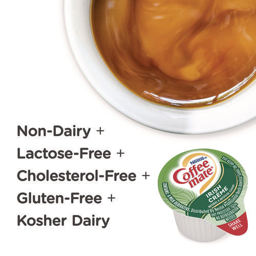 Image of Coffee mate® Liquid Coffee Creamer, Irish Cream, 0.38 oz Mini Cups, 50/Box