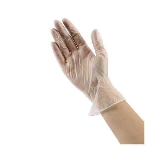 Image of Boardwalk® Exam Vinyl Gloves, Clear, Small, 3 3/5 Mil, 100/box, 10 Boxes/carton