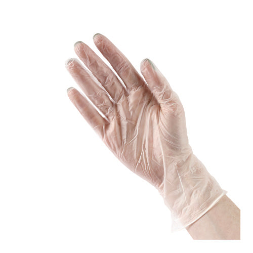 Image of Boardwalk® General Purpose Vinyl Gloves, Powder/Latex-Free, 2.6 mil, Small, Clear, 100/Box, 10 Boxes/Carton