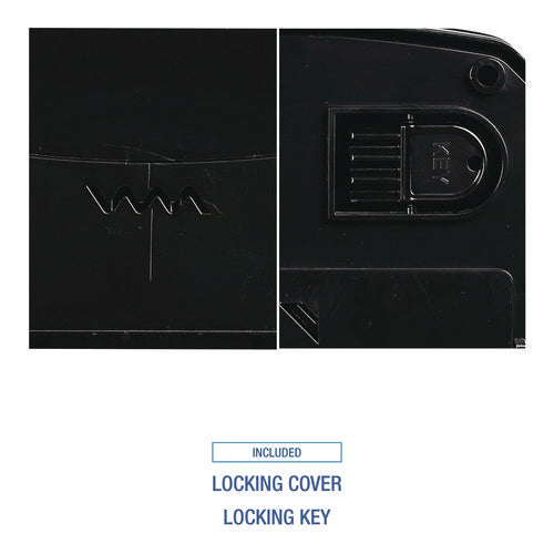 Image of Boardwalk® Hands Free Mechanical Towel Dispenser, 13.25 X 10.25 X 16.25, Black