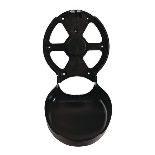 Image of Boardwalk® Single Jumbo Toilet Tissue Dispenser, 11 x 6.25 x 12.25, Black
