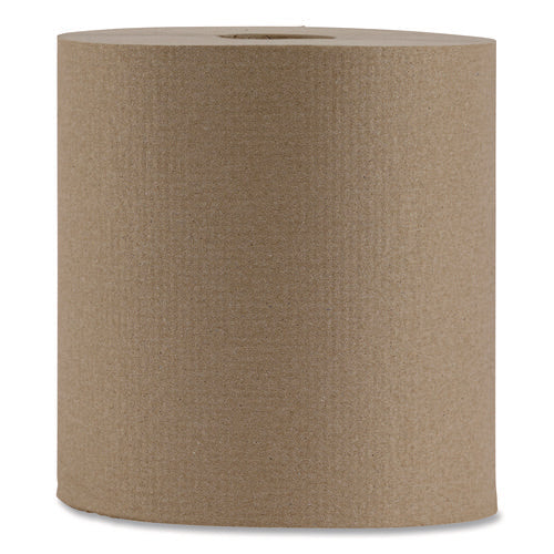 Image of Boardwalk® Hardwound Paper Towels, Nonperforated, 1-Ply, 8" x 800 ft, Natural, 6 Rolls/Carton