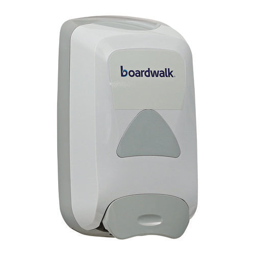 Image of Boardwalk® Manual Liquid Soap Dispenser, 1,250 mL, 6.1 x 10.6 x 5.1, Gray