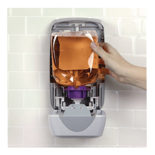 Image of Boardwalk® Manual Liquid Soap Dispenser, 1,250 mL, 6.1 x 10.6 x 5.1, Gray