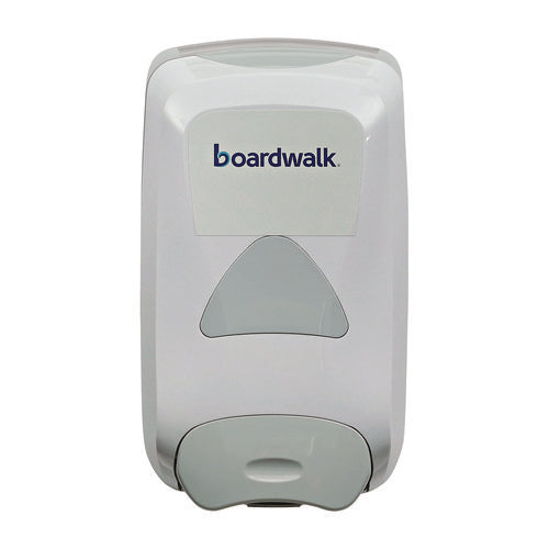 Image of Boardwalk® Manual Liquid Soap Dispenser, 1,250 mL, 6.1 x 10.6 x 5.1, Gray