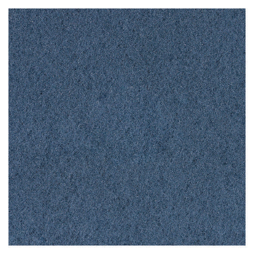Image of Boardwalk® Scrubbing Floor Pads, 17" Diameter, Blue, 5/carton