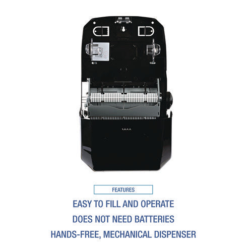 Image of Boardwalk® Hands Free Mechanical Towel Dispenser, 13.25 X 10.25 X 16.25, Black