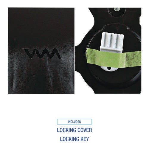 Image of Boardwalk® Single Jumbo Toilet Tissue Dispenser, 11 x 6.25 x 12.25, Black