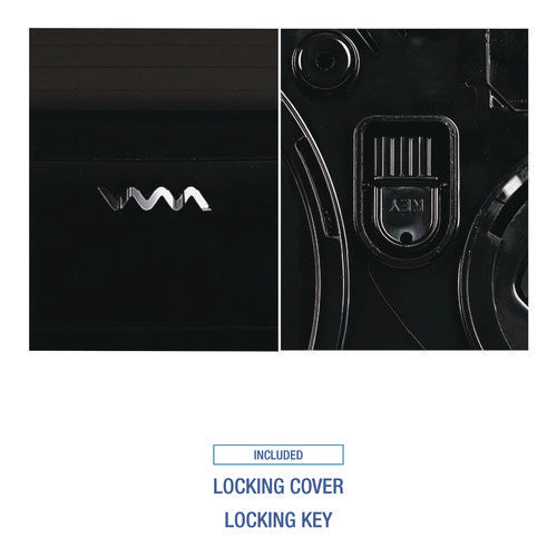 Image of Boardwalk® Jumbo Twin Toilet Tissue Dispenser, 20.25 x 6 x 12.25, Black