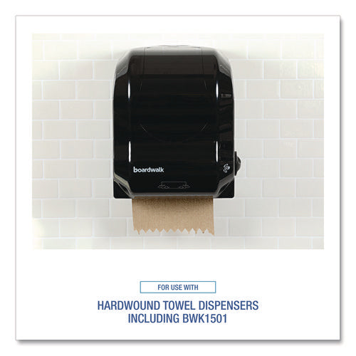 Image of Boardwalk® Hardwound Paper Towels, Nonperforated, 1-Ply, 8" x 800 ft, Natural, 6 Rolls/Carton