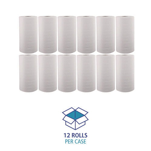 Image of Boardwalk® Kitchen Roll Towel, 2-Ply, 11 X 8.5, White, 250/roll, 12 Rolls/carton