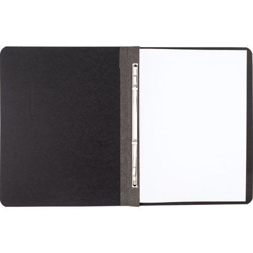 Image of ACCO Pressboard Report Cover With Tyvek Reinforced Hinge, Two-Piece Prong Fastener, 3" Capacity, 8.5 X 11, Black/black