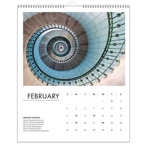 Image of House of Doolittle 100% Recycled Abstract Architecture Photos Wall Calendar, 14 x 11, White Sheets, 12-Month (Jan-Dec): 2025