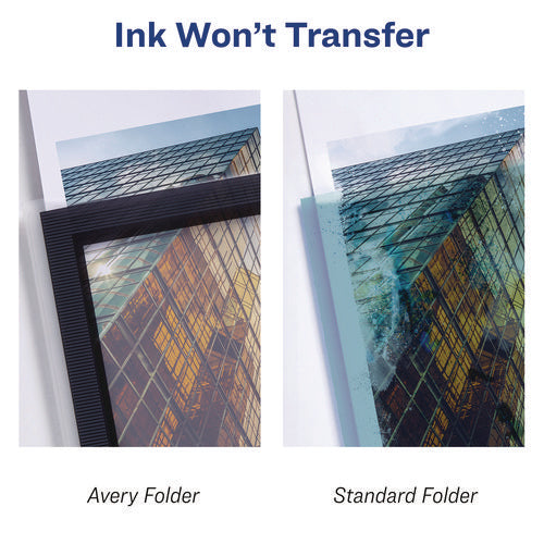 Image of Avery® Flexi-View Binder with Round Rings, 3 Rings, 1" Capacity, 11 x 8.5, Red