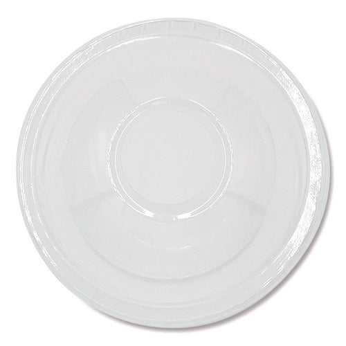 Image of Boardwalk® PET Cold Cup Dome Lids, Fits 9 oz to 10 oz Cold Cups, Plastic, Clear, 100/Pack