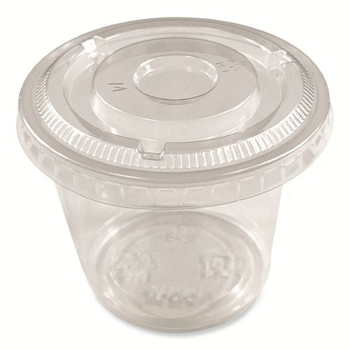Image of Boardwalk® Souffle/Portion Cups, 5.5 oz, Plastic, Translucent, 2,500/Carton