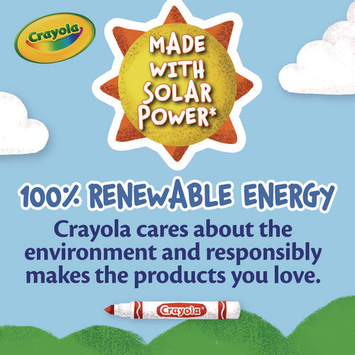 Image of Crayola® Broad Line Washable Markers, Broad Bullet Tip, Red, 12/box