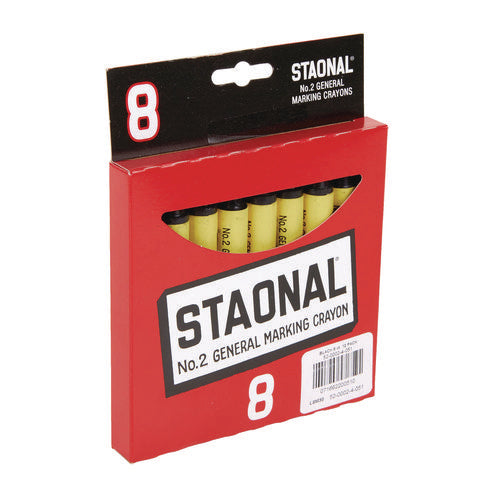 Image of Crayola® Staonal Marking Crayons, Black, 8/box