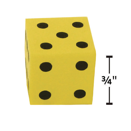Image of Teacher Created Resources Traditional Foam Dice, Grades K-4, 20/pack