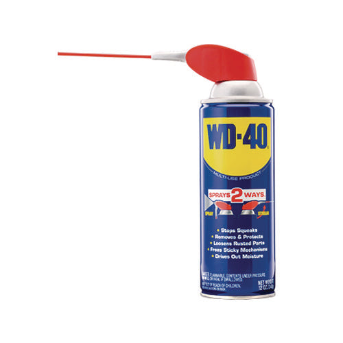 Image of WD-40® Smart Straw Spray Lubricant, 11 oz Aerosol Can, 12/Carton