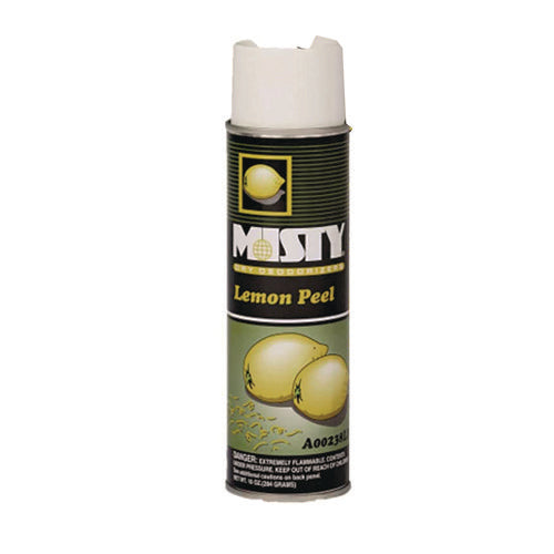 Image of Misty® Handheld Air Deodorizer, Lemon Peel, 10 Oz Aerosol Spray, 12/carton