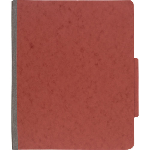 Image of ACCO Pressboard Classification Folders, 2" Expansion, 1 Divider, 4 Fasteners, Letter Size, Earth Red Exterior, 10/Box