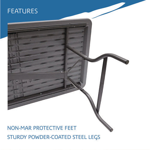 Image of Iceberg IndestrucTable Industrial Folding Table, Rectangular, 72" x 30" x 29", Charcoal