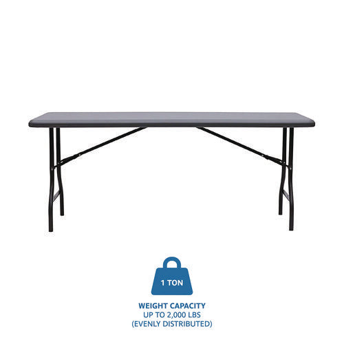 Image of Iceberg IndestrucTable Industrial Folding Table, Rectangular, 72" x 30" x 29", Charcoal
