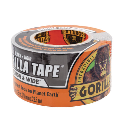 Image of Gorilla® Gorilla Tape, 3" Core, 2.88" x 25 yds, Black