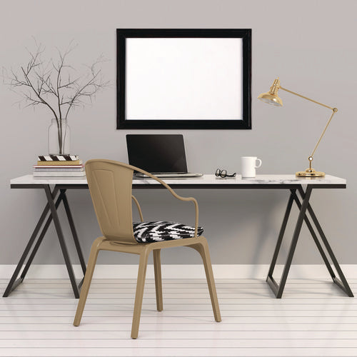 Image of Quartet® Home Decor Magnetic Dry Erase Board, 23" x 17", White Surface, Black Wood Frame