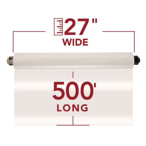 Image of GBC® Ezload Roll Film, Nap I, 1.5 Mil, 27" X 500 Ft, Gloss Clear, 2/box