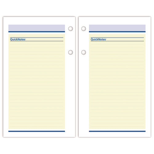 Image of AT-A-GLANCE® QuickNotes Desk Calendar Refill, 3.5 x 6, White/Yellow/Blue Sheets, 12-Month (Jan to Dec): 2025