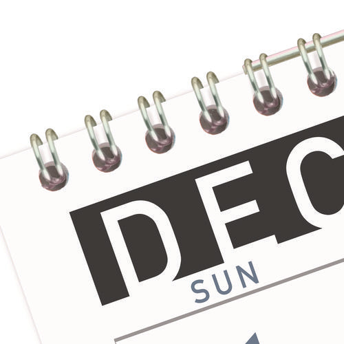 Image of AT-A-GLANCE® Three-Month Reference Wall Calendar, Contemporary Artwork/Formatting, 12 x 27, White Sheets, 15-Month: Dec 2024 to Feb 2026