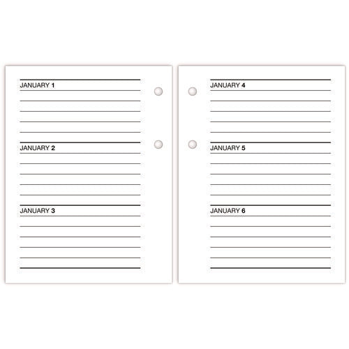 Image of AT-A-GLANCE® Compact Desk Calendar Refill, 3 x 3.75, White Sheets, 12-Month (Jan to Dec): 2025