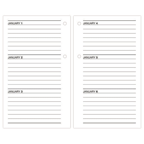 Image of AT-A-GLANCE® Desk Calendar Refill, 3.5 x 6, White Sheets, 12-Month (Jan to Dec): 2025