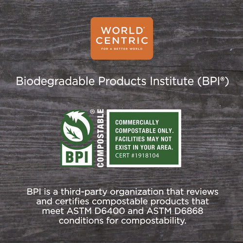 Image of World Centric® TPLA Compostable Cutlery, Soup Spoon, Plastic, White, 1,000/Carton