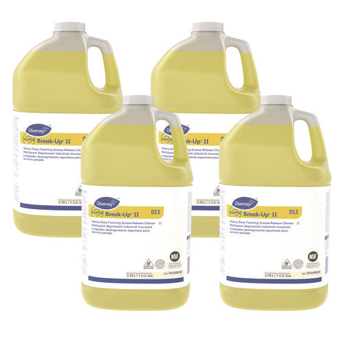 Image of Diversey Suma Break-Up Ii D3.5 Heavy-Duty Foaming Grease-Release Cleaner, 128 Oz Bottle, 4/carton