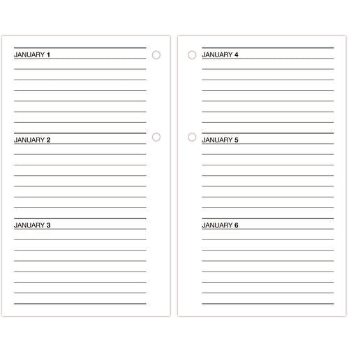 Image of AT-A-GLANCE® Desk Calendar Refill with Tabs, 3.5 x 6, White Sheets, 12-Month (Jan to Dec): 2025