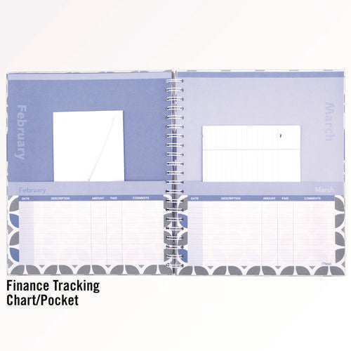 Image of AT-A-GLANCE® Day Runner® Monthly Home Finance Organizer, 5 Column Format, Black/green/white Cover, 11 X 9 Sheets, 30 Sheets/book