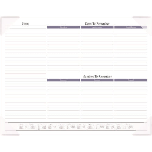 Image of AT-A-GLANCE® Landscape Panoramic Desk Pad, Landscapes Photography, 22 x 17, White Sheets, Clear Corners, 12-Month (Jan to Dec): 2025