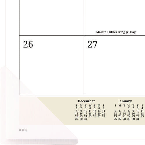 Image of AT-A-GLANCE® Seascape Panoramic Desk Pad, Seascape Panoramic Photography, 22 x 17, White Sheets, Clear Corners, 12-Month (Jan-Dec): 2025