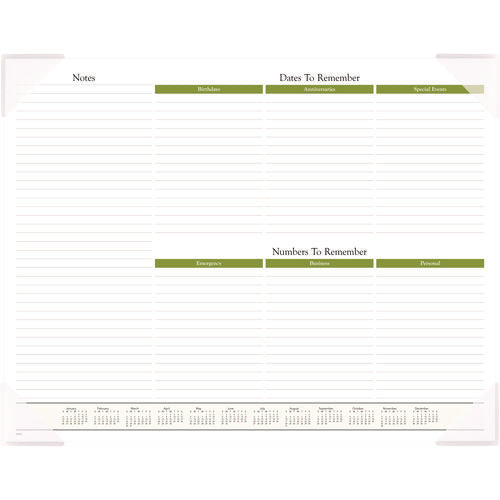 Image of AT-A-GLANCE® Seascape Panoramic Desk Pad, Seascape Panoramic Photography, 22 x 17, White Sheets, Clear Corners, 12-Month (Jan-Dec): 2025