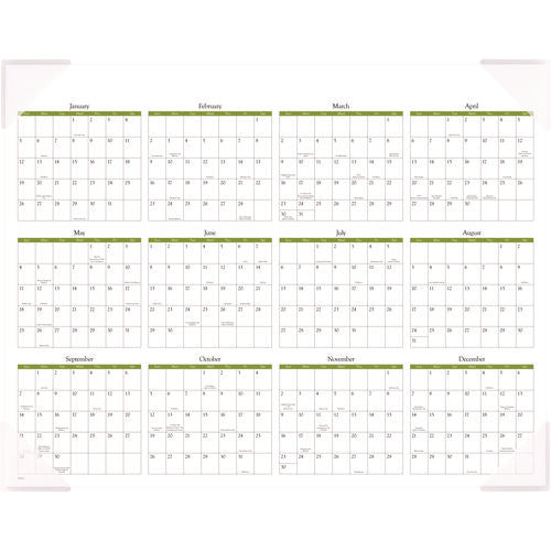 Image of AT-A-GLANCE® Seascape Panoramic Desk Pad, Seascape Panoramic Photography, 22 x 17, White Sheets, Clear Corners, 12-Month (Jan-Dec): 2025