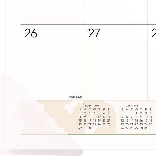 Image of AT-A-GLANCE® Puppies Monthly Desk Pad Calendar, Puppies Photography, 22 x 17, White Sheets, Clear Corners, 12-Month (Jan to Dec): 2025