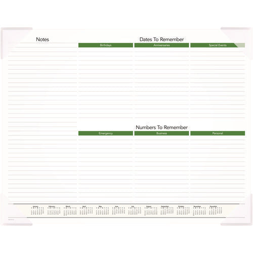 Image of AT-A-GLANCE® Puppies Monthly Desk Pad Calendar, Puppies Photography, 22 x 17, White Sheets, Clear Corners, 12-Month (Jan to Dec): 2025