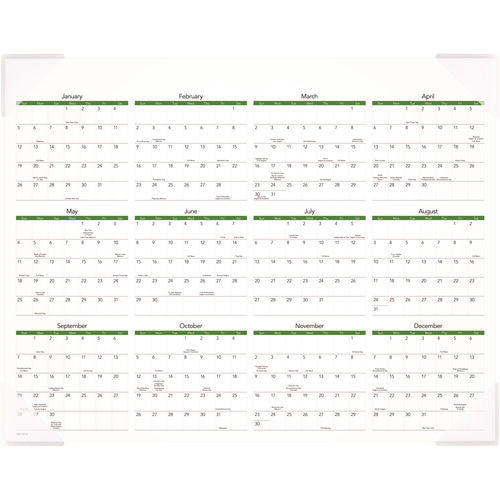 Image of AT-A-GLANCE® Puppies Monthly Desk Pad Calendar, Puppies Photography, 22 x 17, White Sheets, Clear Corners, 12-Month (Jan to Dec): 2025