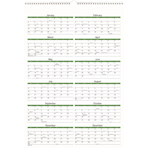 Image of AT-A-GLANCE® Puppies Monthly Wall Calendar, Puppies Photography, 15.5 x 22.75, White/Multicolor Sheets, 12-Month (Jan to Dec): 2025